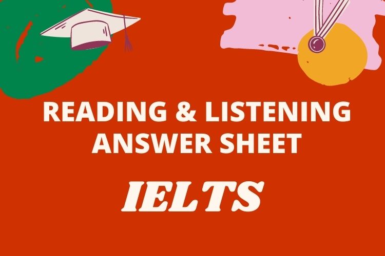 IELTS answer sheet PDF